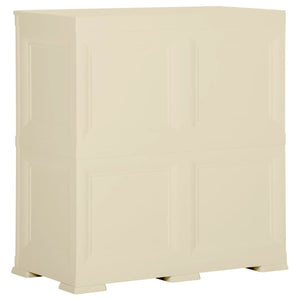 Πλαστικό Ντουλάπι Angora Λευκό 79 x 43 x 85,5εκ με Σχέδιο Ξύλου - Pakobazaar