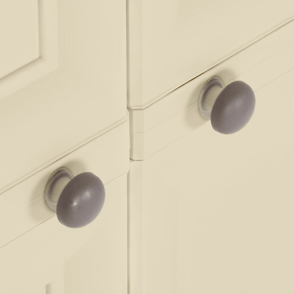 Πλαστικό Ντουλάπι Angora Λευκό 79 x 43 x 85,5εκ με Σχέδιο Ξύλου