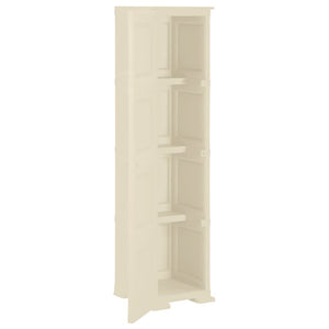 Πλαστικό Ντουλάπι Angora Λευκό 40 x 43 x 164εκ. με Σχέδιο Ξύλου