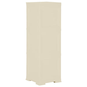 Πλαστικό Ντουλάπι Angora Λευκό 40 x 43 x 125εκ. με Σχέδιο Ξύλου