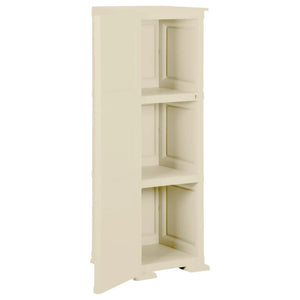 Πλαστικό Ντουλάπι Angora Λευκό 40 x 43 x 125εκ. με Σχέδιο Ξύλου