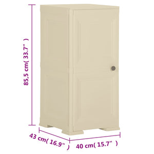 Πλαστικό Ντουλάπι Angora Λευκό 40 x 43 x 85,5εκ με Σχέδιο Ξύλου