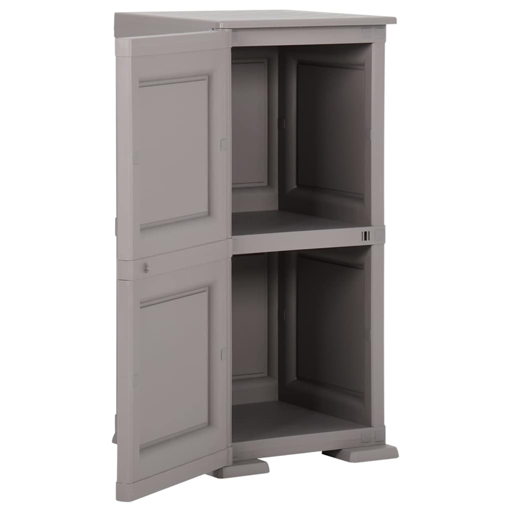 Πλαστικό Ντουλάπι Γκρι 40 x 43 x 85,5 εκ. με Σχέδιο Ξύλου