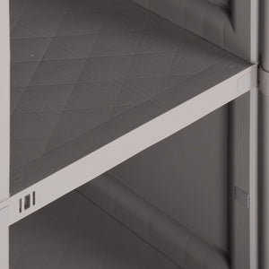 Πλαστικό Ντουλάπι Γκρι 40 x 43 x 85,5 εκ. με Σχέδιο Ξύλου