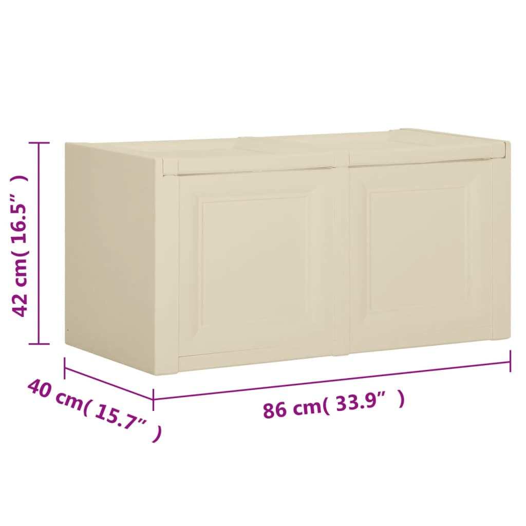 Μπαούλο Αποθήκευσης Angora Λευκό 86 x 40 x 42 εκ. 85 Λίτρα