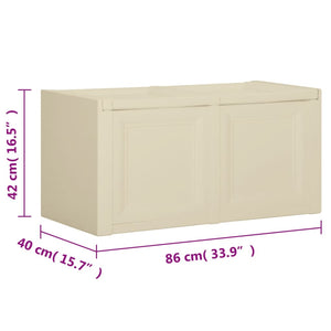 Μπαούλο Αποθήκευσης Angora Λευκό 86 x 40 x 42 εκ. 85 Λίτρα