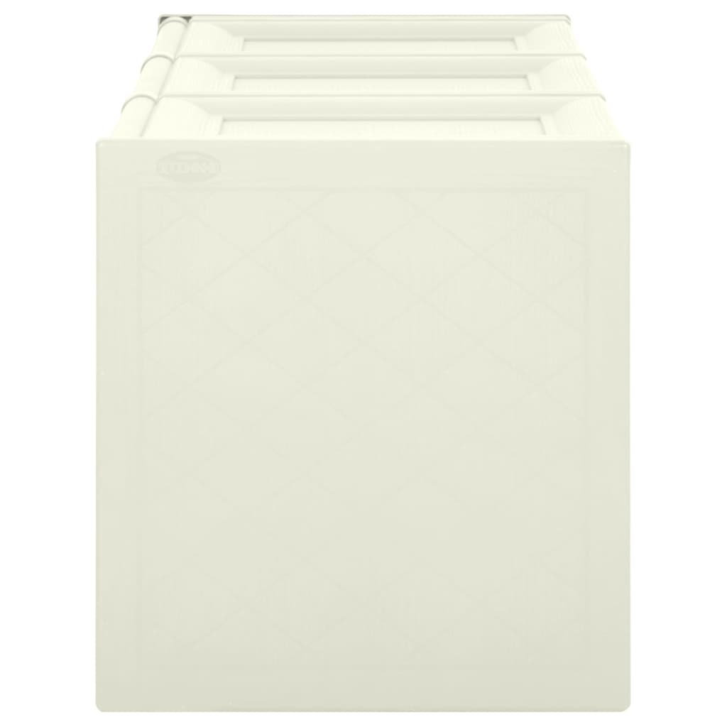 Μπαούλο Αποθήκευσης Ανοιχτό Κρεμ 125 x 40 x 42 εκ. 130 Λίτρα