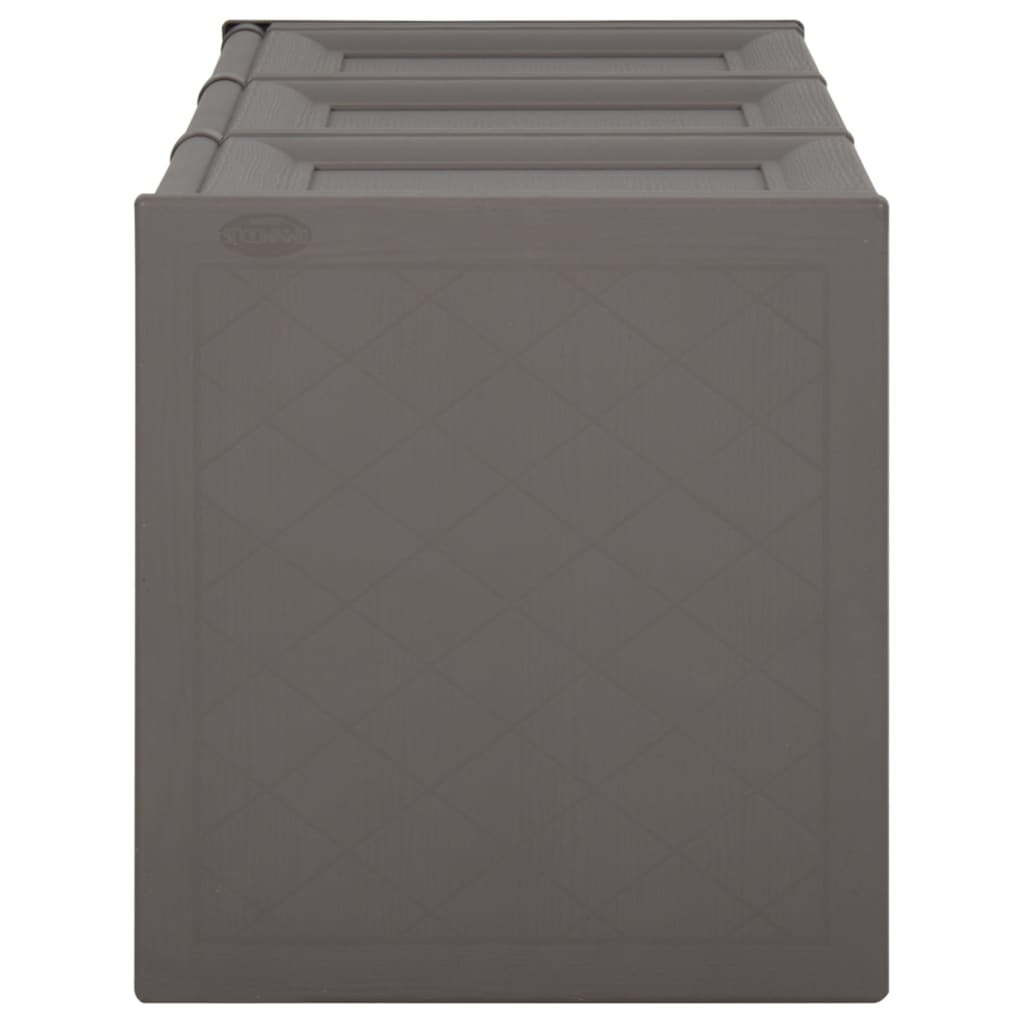 Μπαούλο Αποθήκευσης Γκρι 125 x 40 x 42 εκ. 130 Λίτρα
