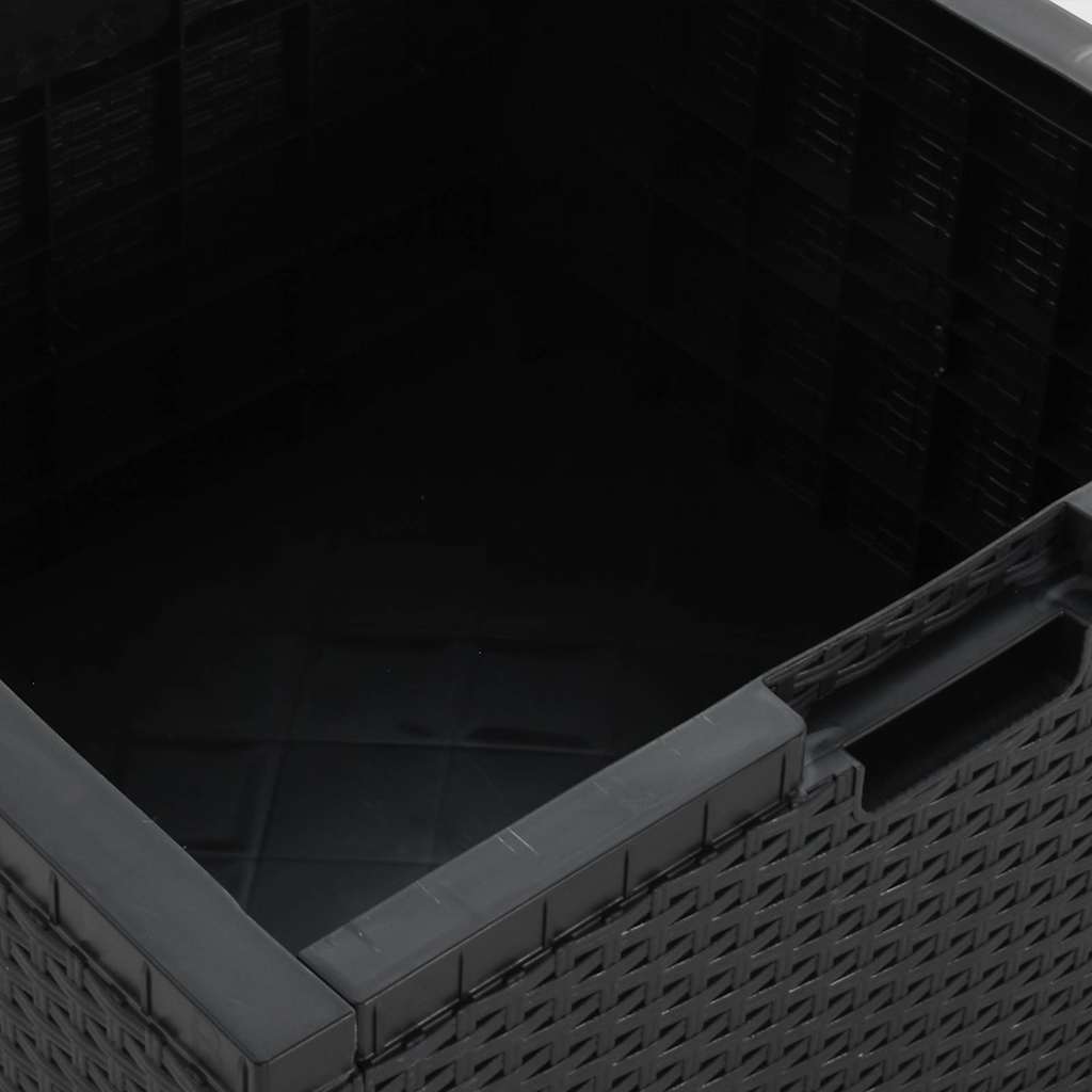 Μπαούλο Αποθήκευσης Κήπου Γραφίτης 60x54x41εκ Ρατάν Πολυπρ/νίου - Pakobazaar
