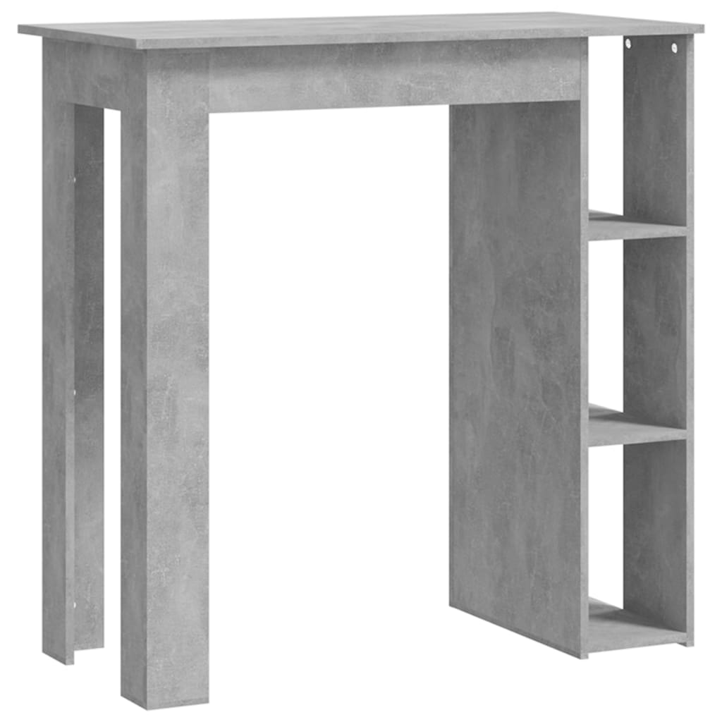 Τραπέζι Κονσόλα με Ράφι Γκρι Σκυρ 102x50x103,5εκ. Επεξεργ. Ξύλο - Pakobazaar