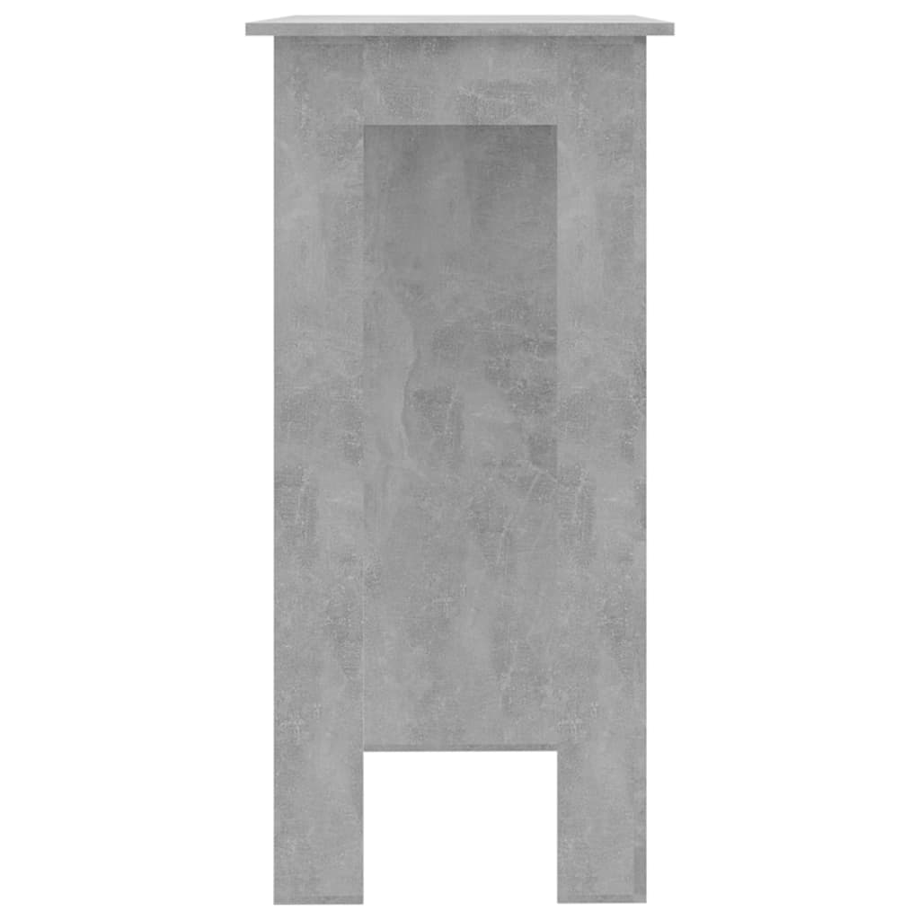 Τραπέζι Κονσόλα με Ράφι Γκρι Σκυρ 102x50x103,5εκ. Επεξεργ. Ξύλο - Pakobazaar