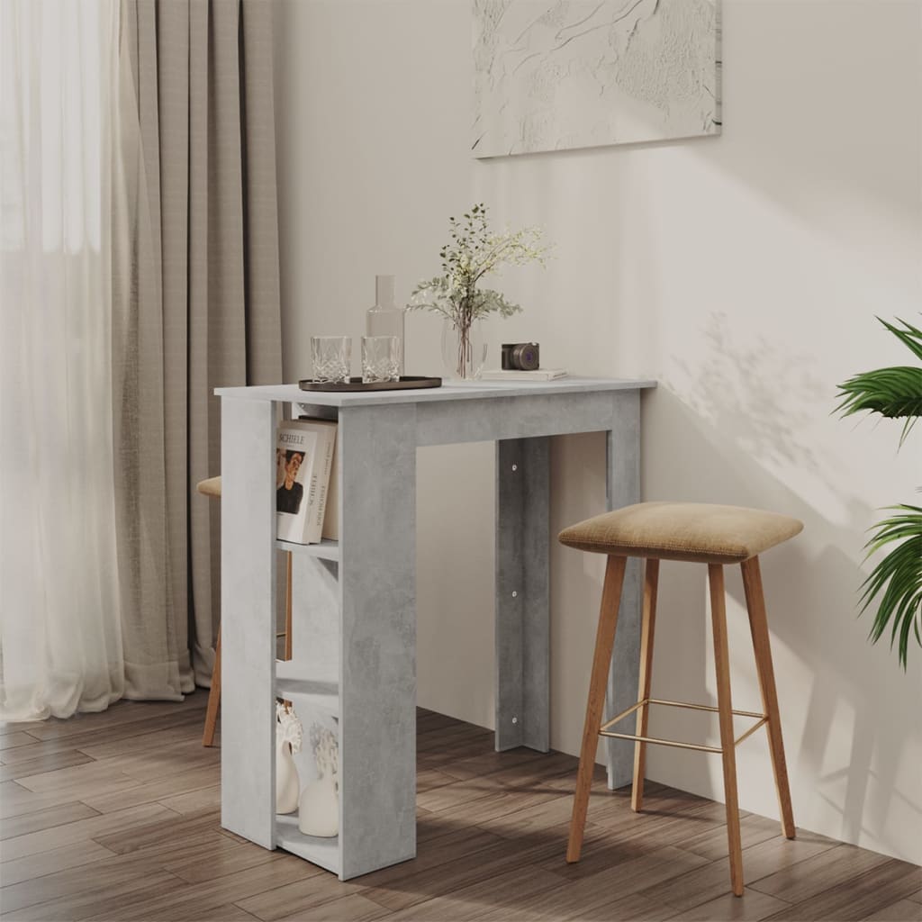 Τραπέζι Κονσόλα με Ράφι Γκρι Σκυρ 102x50x103,5εκ. Επεξεργ. Ξύλο - Pakobazaar