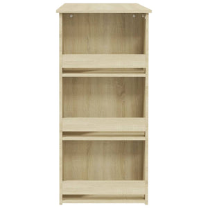 Τραπέζι Μπαρ με Ράφια Sonoma Δρυς 102x50x103,5 εκ. Επεξ. Ξύλο