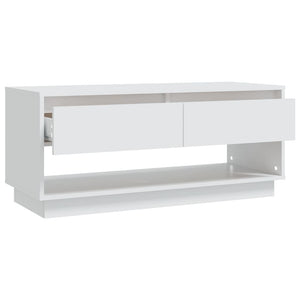 Έπιπλο Τηλεόρασης Λευκό 102 x 41 x 44 εκ. από Επεξ. Ξύλο