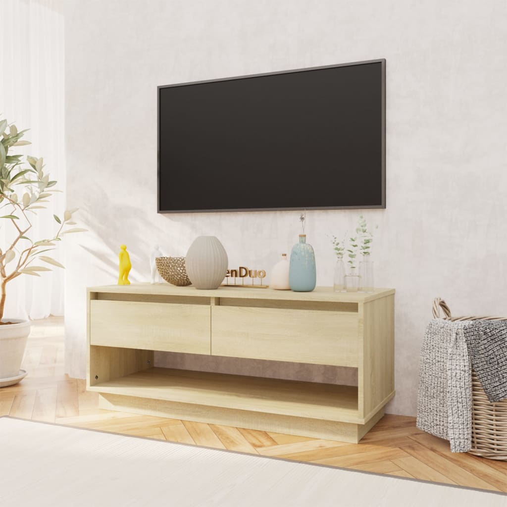 Έπιπλο Τηλεόρασης Sonoma Δρυς 102x41x44 εκ. Επεξ. Ξύλο