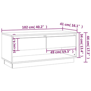 Έπιπλο Τηλεόρασης Sonoma Δρυς 102x41x44 εκ. Επεξ. Ξύλο