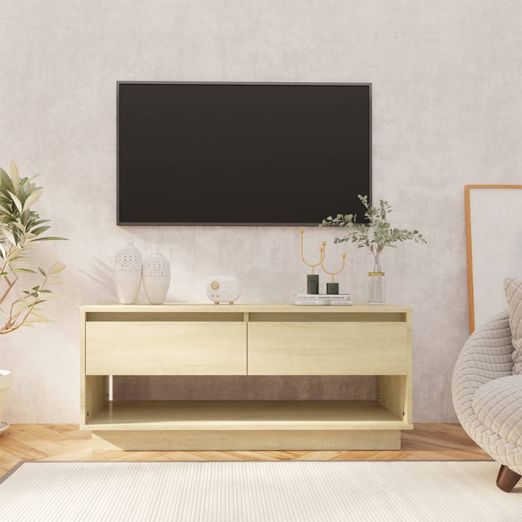 Έπιπλο Τηλεόρασης Sonoma Δρυς 102x41x44 εκ. Επεξ. Ξύλο