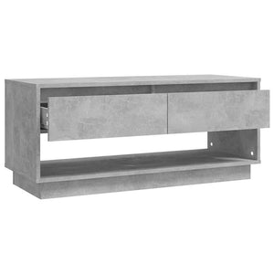 Έπιπλο Τηλεόρασης Γκρι Σκυροδέματος 102x41x44 εκ. Επεξ. Ξύλο