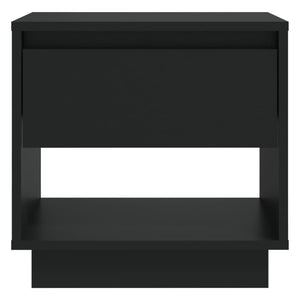 Κομοδίνο Μαύρο 45 x 34 x 44 εκ. από Μοριοσανίδα