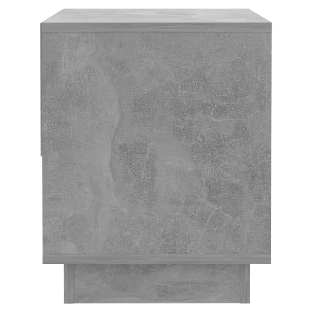 Κομοδίνο Γκρι Σκυρ. 45x34x44 εκ. από Επεξεργασμένο Ξύλο
