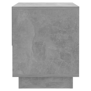 Κομοδίνα 2 τεμ. Γκρι Σκυροδέματος 45 x 34 x 44εκ. Επεξεργ. Ξύλο