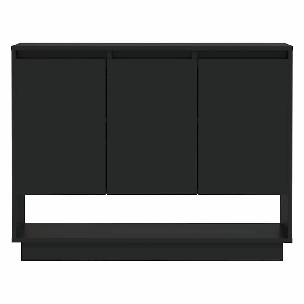 Μπουφές Μαύρος 97 x 31 x 75 εκ. από Μοριοσανίδα