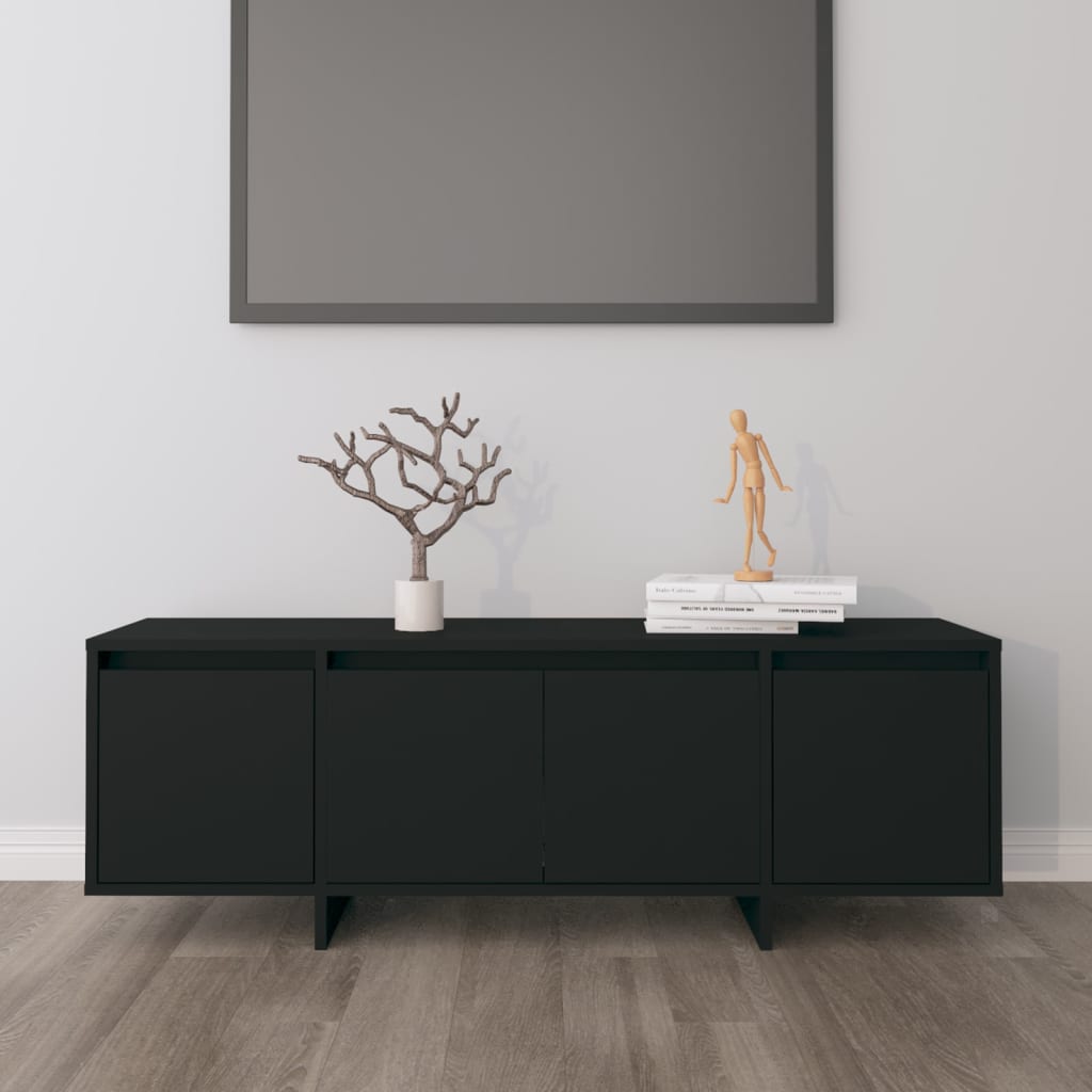 Έπιπλο Τηλεόρασης Μαύρο 120x30x40,5 εκ. Επεξεργ. Ξύλο