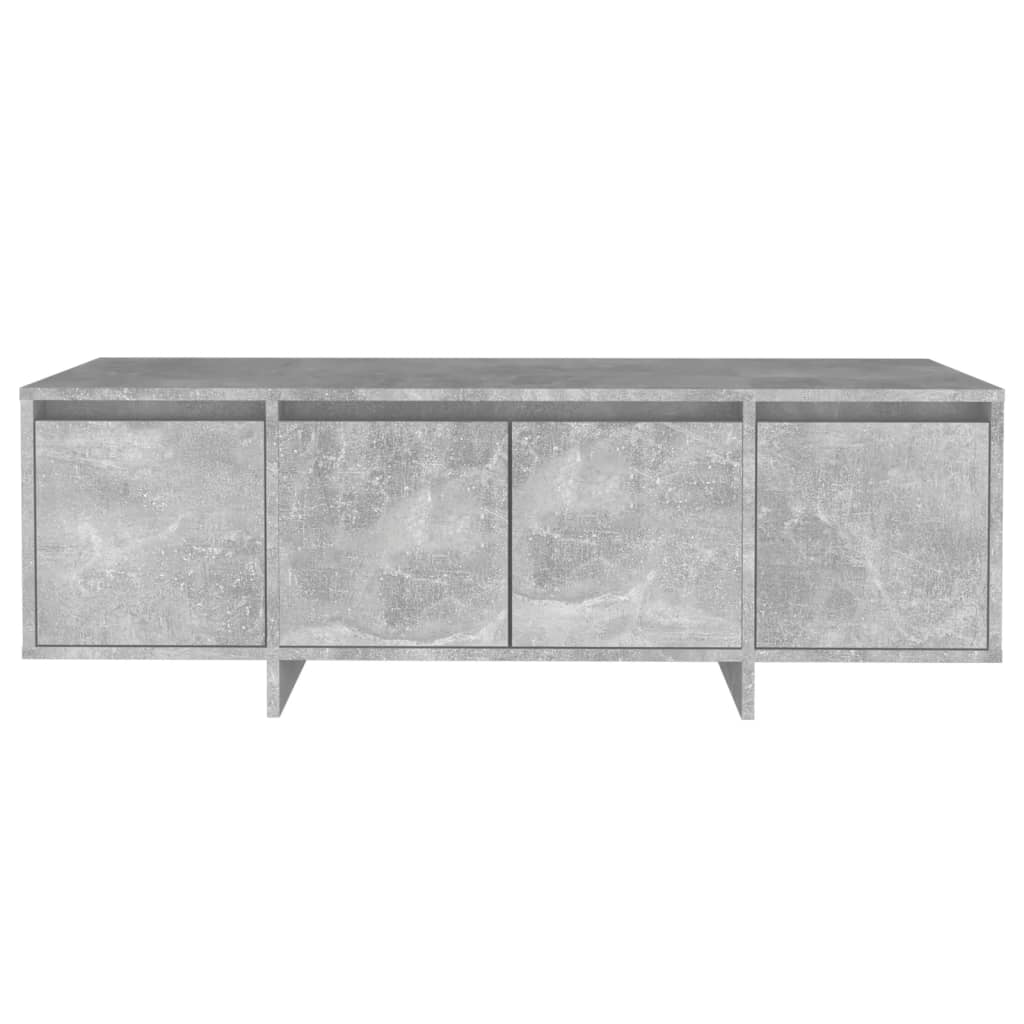 Έπιπλο Τηλεόρασης Γκρι Σκυροδέματος 120x30x40,5 εκ. Επεξ. Ξύλο - Pakobazaar