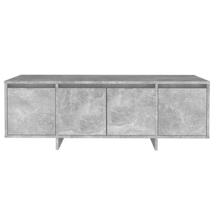Έπιπλο Τηλεόρασης Γκρι Σκυροδέματος 120x30x40,5 εκ. Επεξ. Ξύλο - Pakobazaar
