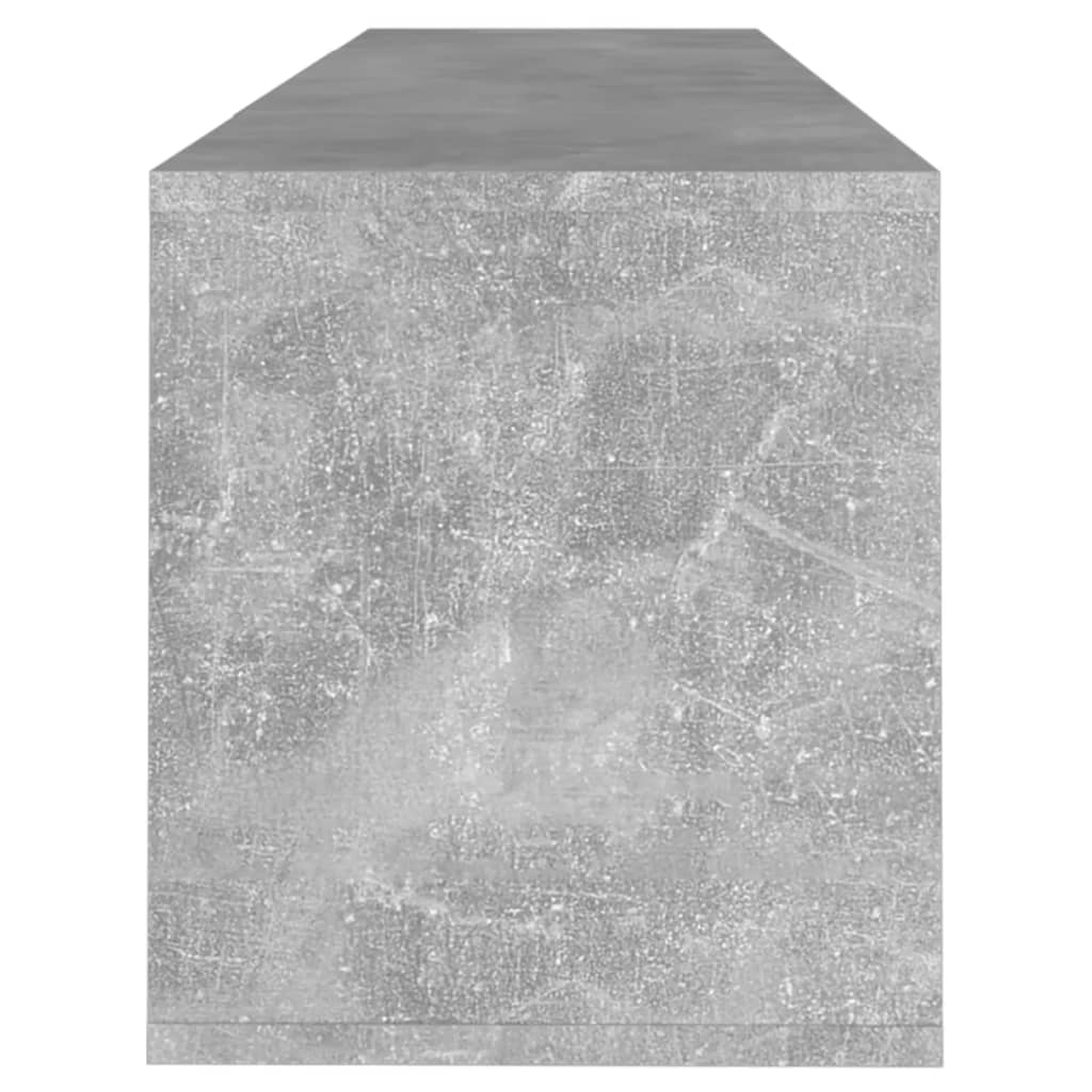 Έπιπλο Τηλεόρασης Γκρι Σκυροδέματος 120x30x40,5 εκ. Επεξ. Ξύλο - Pakobazaar