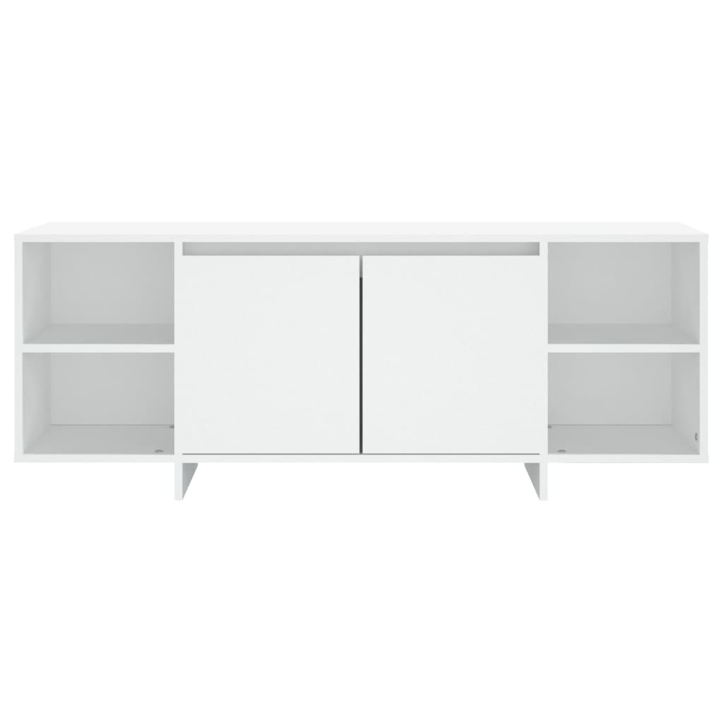 Έπιπλο Τηλεόρασης Λευκό 130 x 35 x 50 εκ. από Μοριοσανίδα - Pakobazaar