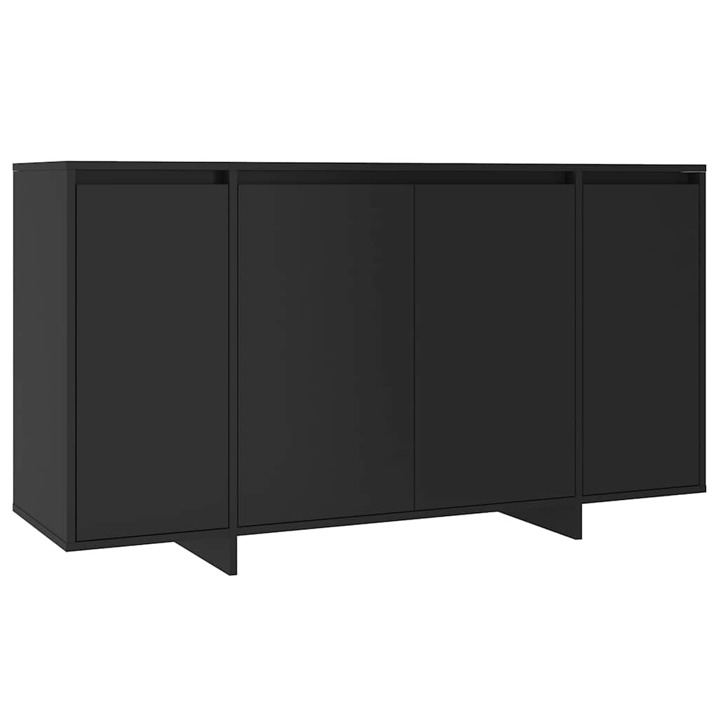 Ντουλάπι Μαύρο 135x41x75 εκ. Επεξεργασμένο Ξύλο