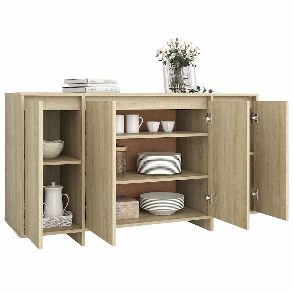 Ντουλάπι Sonoma Δρυς 135x41x75 εκ. Επεξεργασμένο Ξύλο
