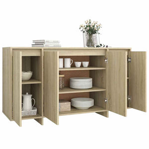 Ντουλάπι Sonoma Δρυς 135x41x75 εκ. Επεξεργασμένο Ξύλο