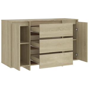 Συρταριέρα με 3 Συρτάρια Sonoma Δρυς 120x41x75 εκ Επεξ. Ξύλο