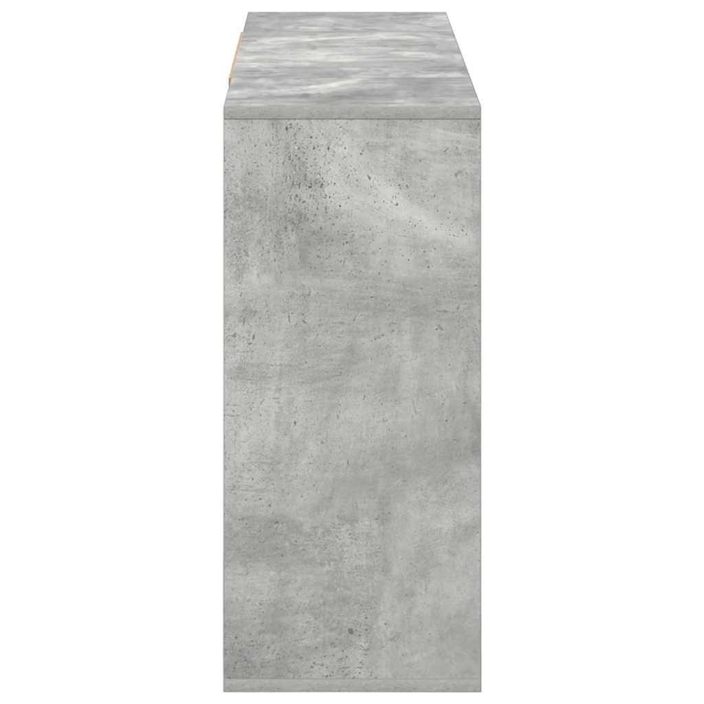 Ντουλάπι Γκρι Σκυροδέματος 120x30x75 εκ. Επεξεργασμένο Ξύλο