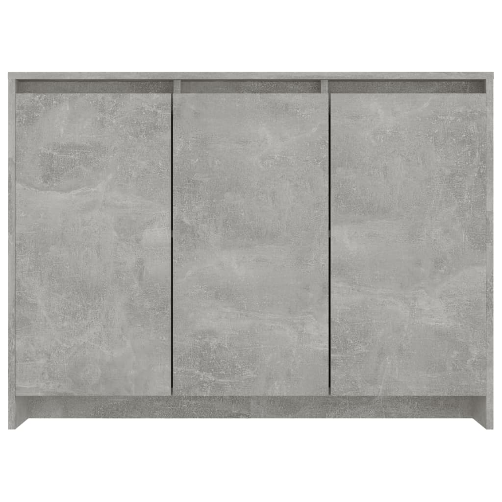 Ντουλάπι Γκρι Σκυροδέματος 102x33x75 εκ. Επεξεργασμένο Ξύλο