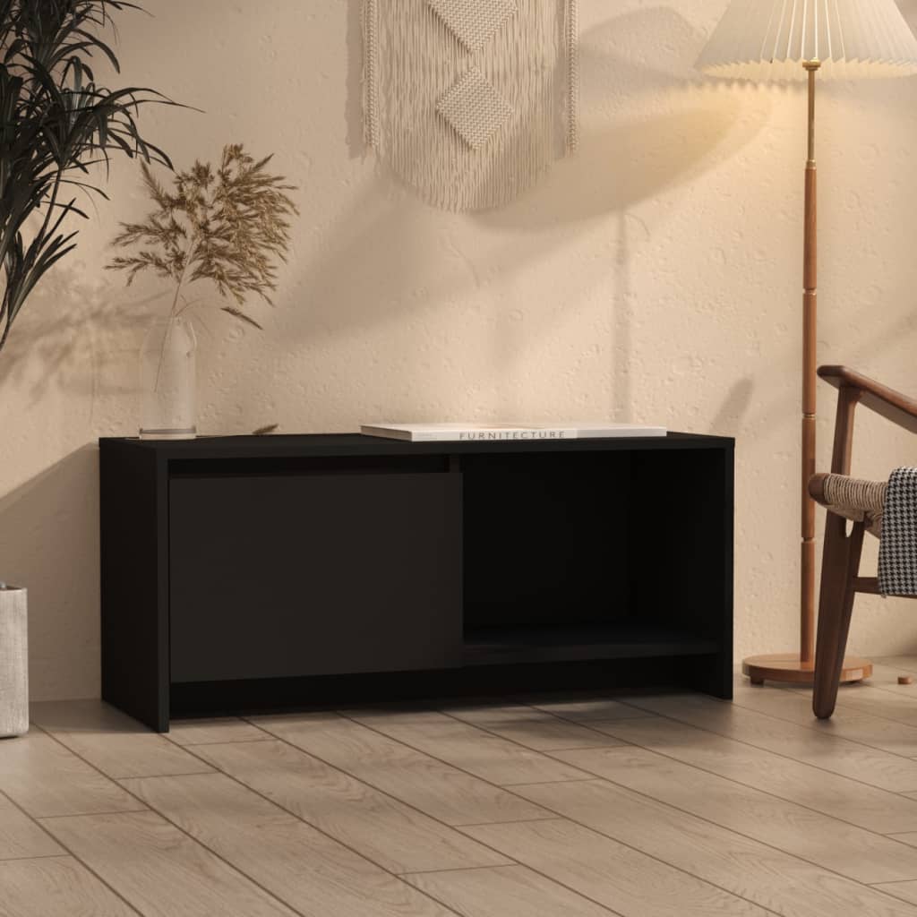 Έπιπλο Τηλεόρασης Καπνιστή Μαύρο 90x35x40 εκ. Επεξ. Ξύλο