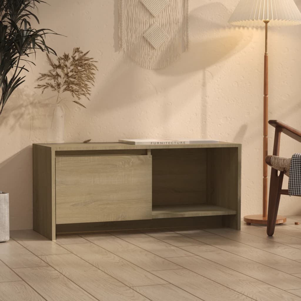 Έπιπλο Τηλεόρασης Sonoma Δρυς 90x35x40 εκ. Επεξ. Ξύλο - Pakobazaar