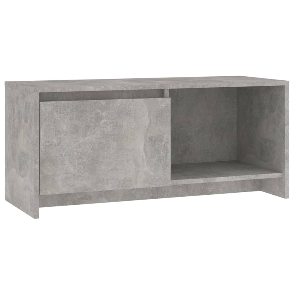 Έπιπλο Τηλεόρασης Γκρι Σκυροδέματος 90x35x40 εκ. Επεξ. Ξύλο