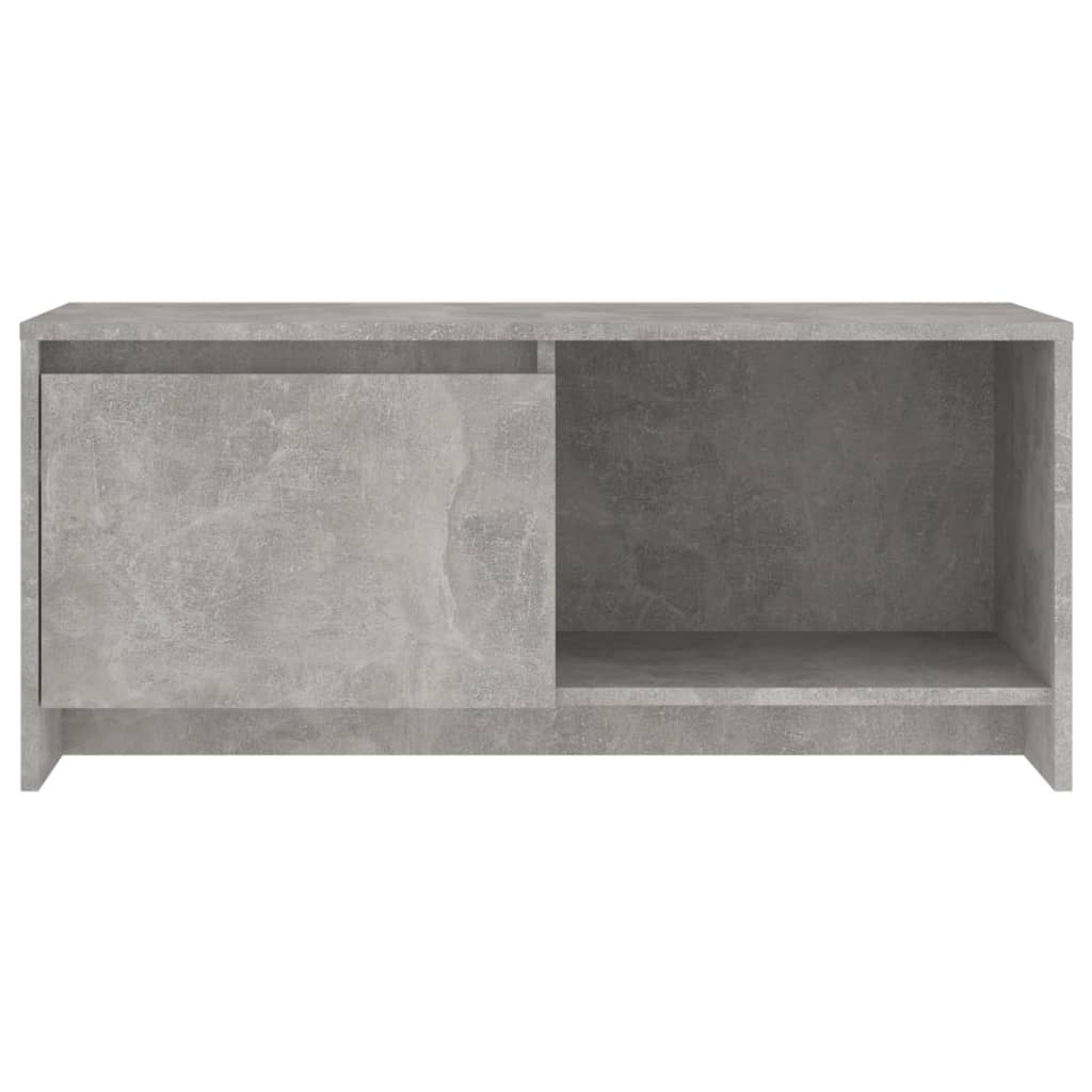 Έπιπλο Τηλεόρασης Γκρι Σκυροδέματος 90x35x40 εκ. Επεξ. Ξύλο
