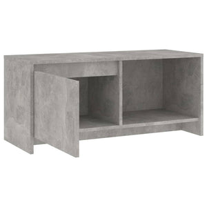 Έπιπλο Τηλεόρασης Γκρι Σκυροδέματος 90x35x40 εκ. Επεξ. Ξύλο