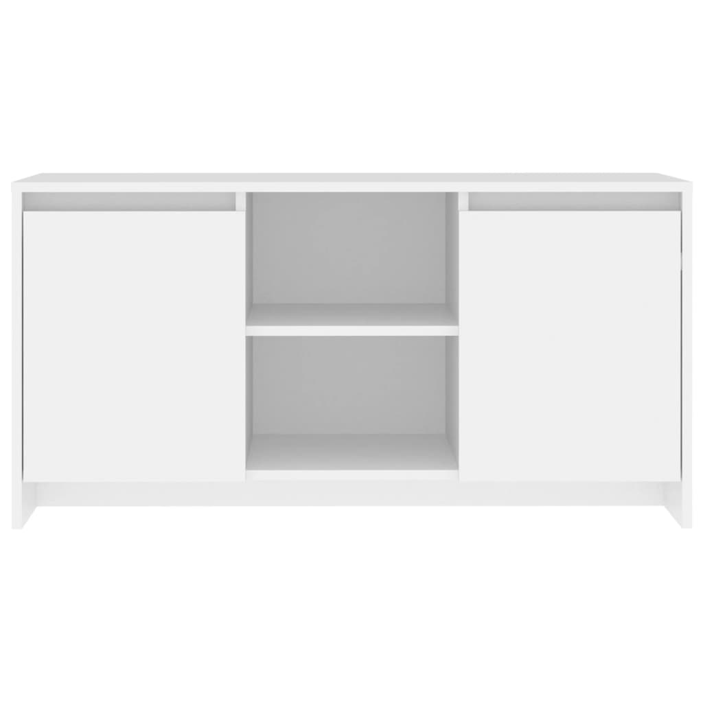 Έπιπλο Τηλεόρασης Λευκό 102 x 37,5 x 52,5 εκ. από Επεξ. Ξύλο