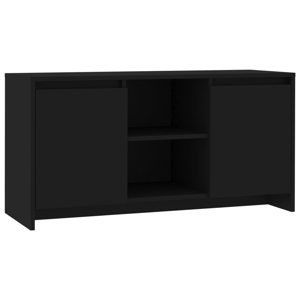 Έπιπλο Τηλεόρασης Μαύρο 102 x 37,5 x 52,5 εκ. από Επεξ. Ξύλο