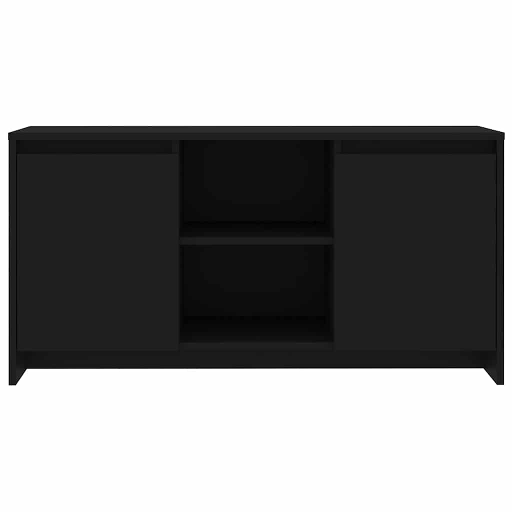 Έπιπλο Τηλεόρασης Μαύρο 102 x 37,5 x 52,5 εκ. από Επεξ. Ξύλο