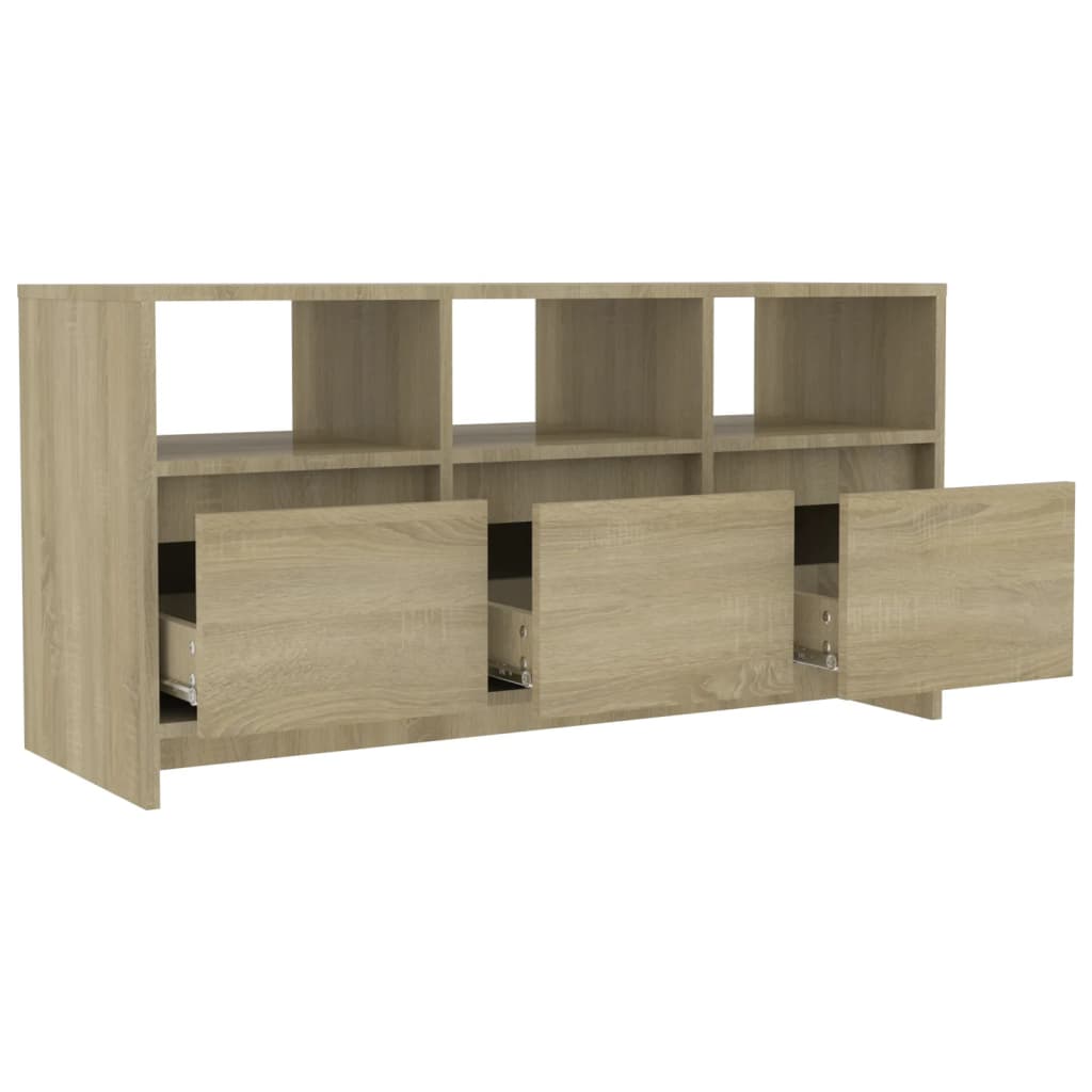 Έπιπλο Τηλεόρασης Sonoma Δρυς 102x37,5x52,5 εκ. Επεξεργ. Ξύλο