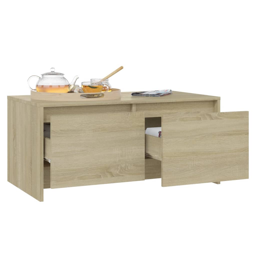Τραπεζάκι Σαλονιού Sonoma Δρυς 90x50x41,5 εκ. Επεξ. Ξύλο
