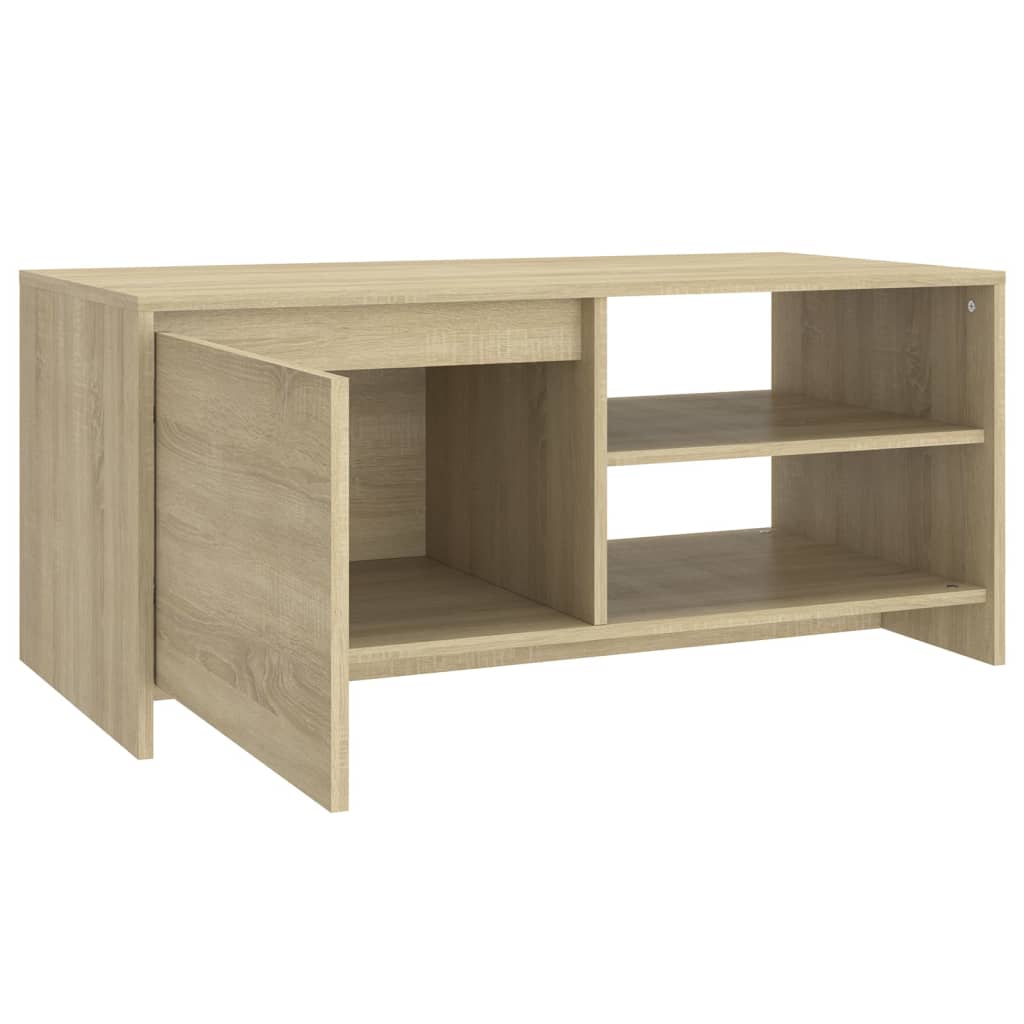 Τραπεζάκι Σαλονιού Sonoma Δρυς 102x50x45 εκ. Επεξεργασμένο Ξύλο - Pakobazaar