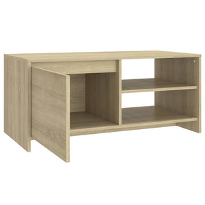 Τραπεζάκι Σαλονιού Sonoma Δρυς 102x50x45 εκ. Επεξεργασμένο Ξύλο - Pakobazaar