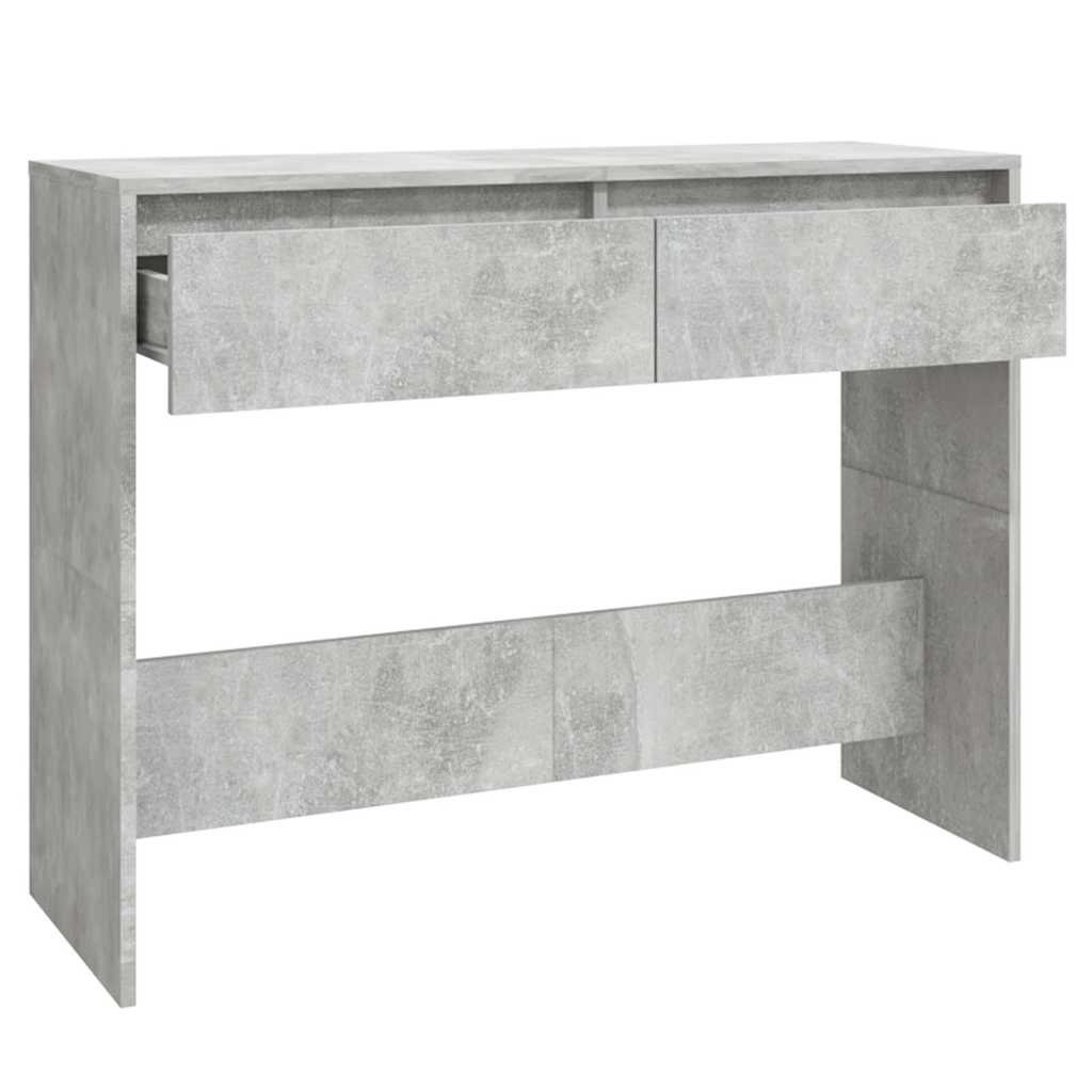Τραπεζάκι κονσόλα Γκρι Σκυρ. 100x35x76,5 εκ. Επεξεργασμένο Ξύλο